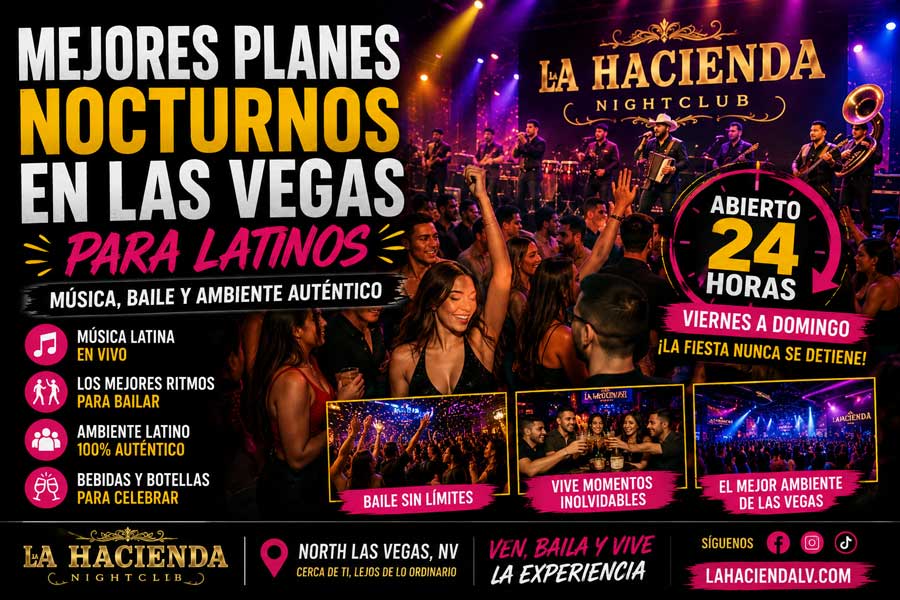 Mejores planes nocturnos en Las Vegas para latinos