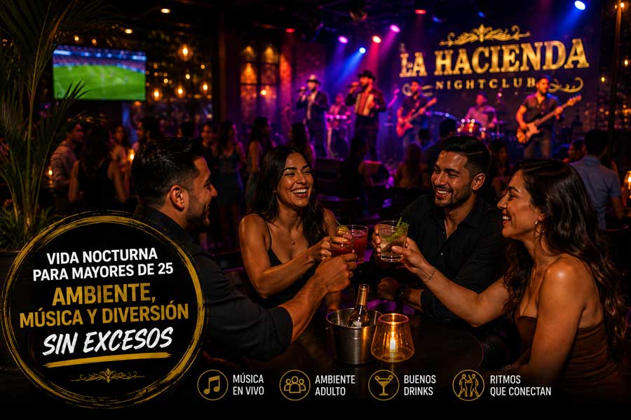 Vida nocturna en Las Vegas para mayores de 25