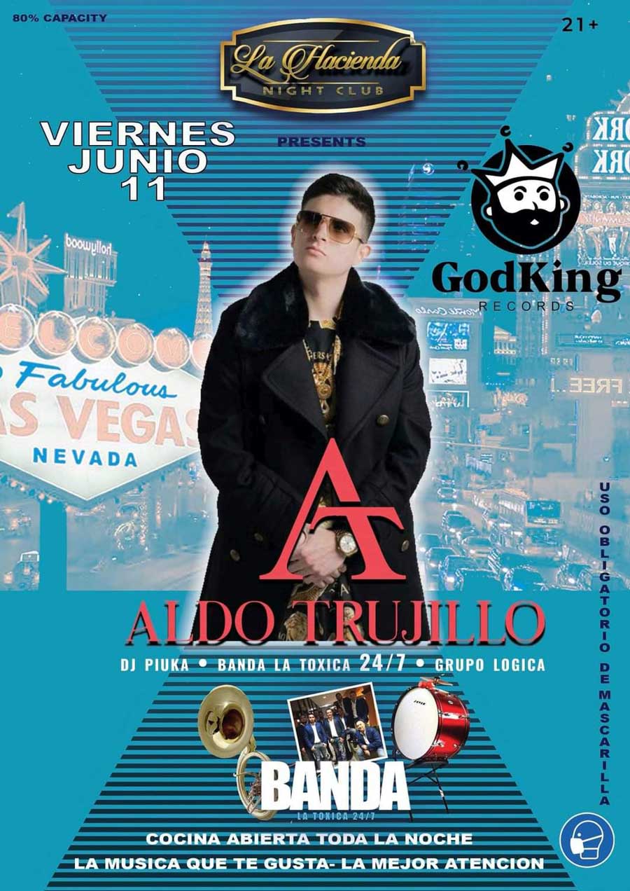 Aldo Trujillo en Las Vegas dentro de La Hacienda Nightclub