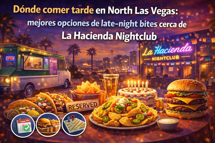 Dónde comer tarde en North Las Vegas: mejores opciones de late-night bites cerca de La Hacienda Nightclub