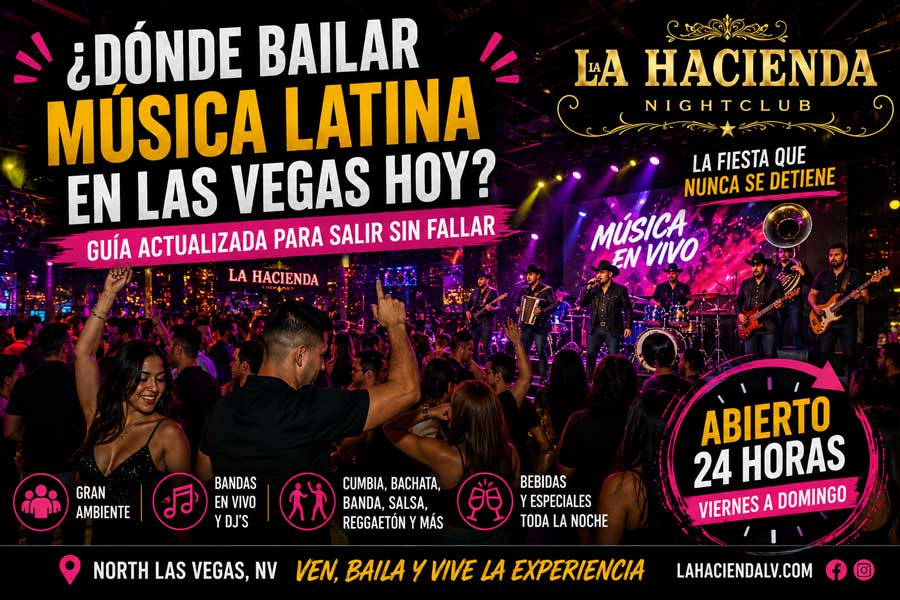 Dónde bailar música latina en Las Vegas hoy