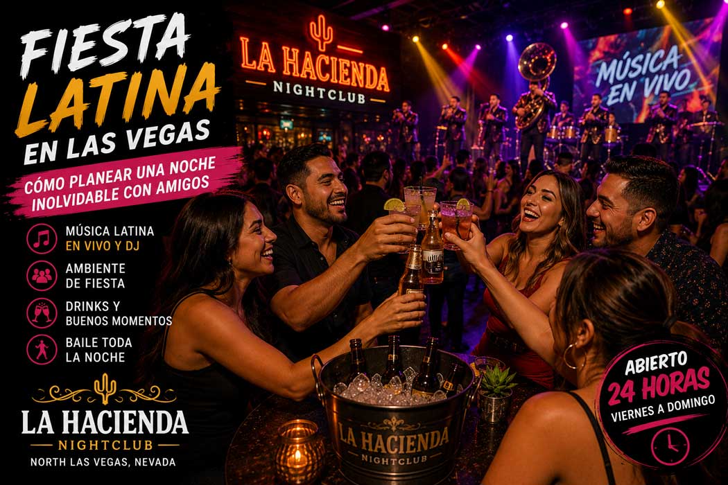 Fiesta latina en Las Vegas: cómo planear una noche inolvidable con amigos